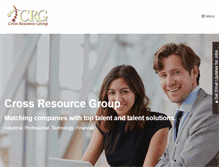 Tablet Screenshot of crossresourcegroup.com